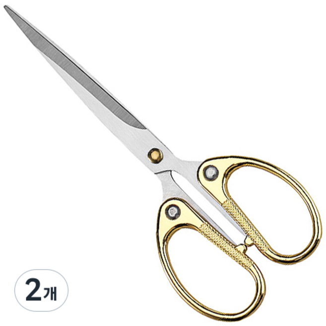 안이스 다용도 스테인리스 가위 특대, 골드, 2개