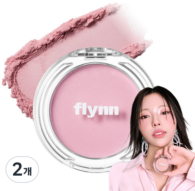 플린 [김고은PICK] 블룸 헤이즈 파우더 블러쉬 3.8g, 01 블라썸 핑크, 2개
