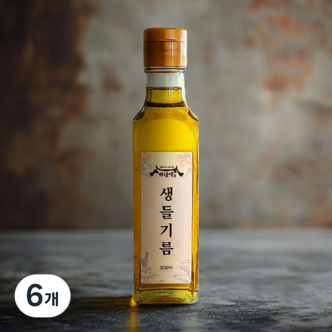건강한 하남댁 저온압착 생들기름 냉압착, 6개, 300ml