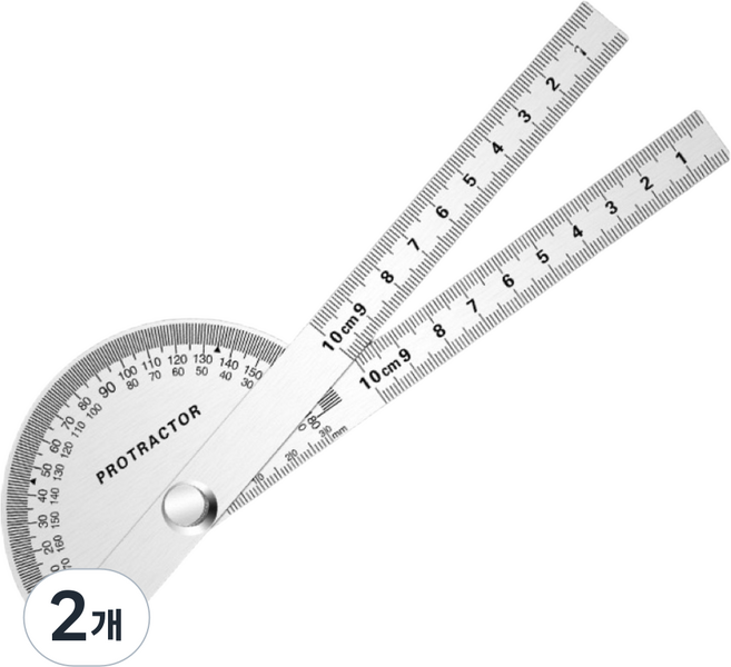 공구PXJ 스테인리스 분도기 각도자, 2개