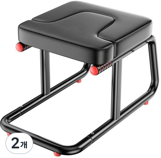 선호그룹 물구나무서기 키크는 의자형 거꾸리 꺼꾸리 운동기구 가정용 헬스장 안장 효과 효능 꺼구리 꺼꾸로 거꾸로, 블랙, 2개