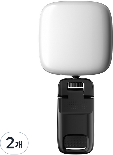 에이제이케이 충전식 미니 LED 조명등, 스페이스 블랙, 2개, D1