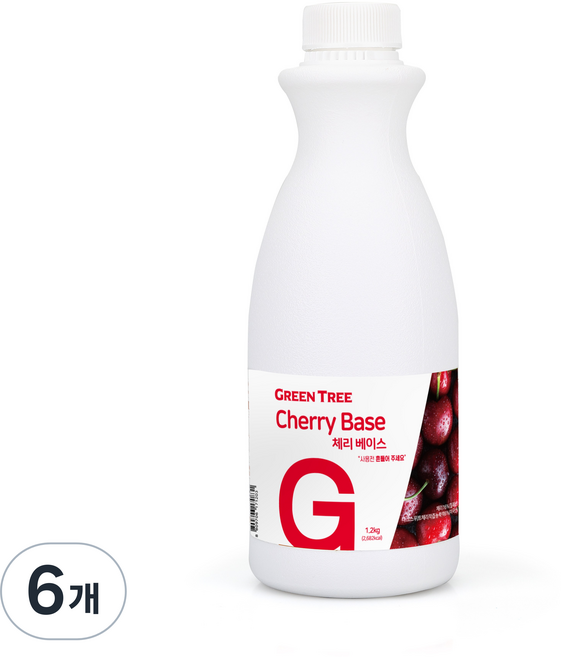그린트리 체리콕 에이드 베이스, 6개, 1.2kg