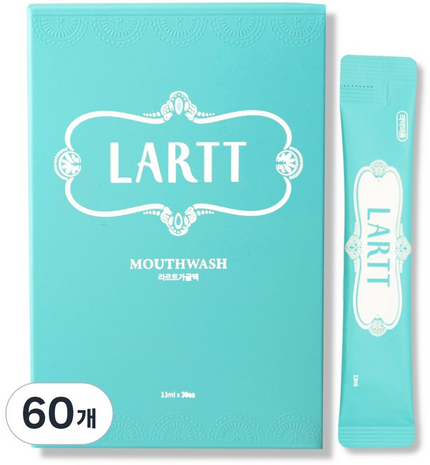 라르트 무알콜 온가족 가글 구취 샤인머스캣향 구강청결제, 13ml, 60개