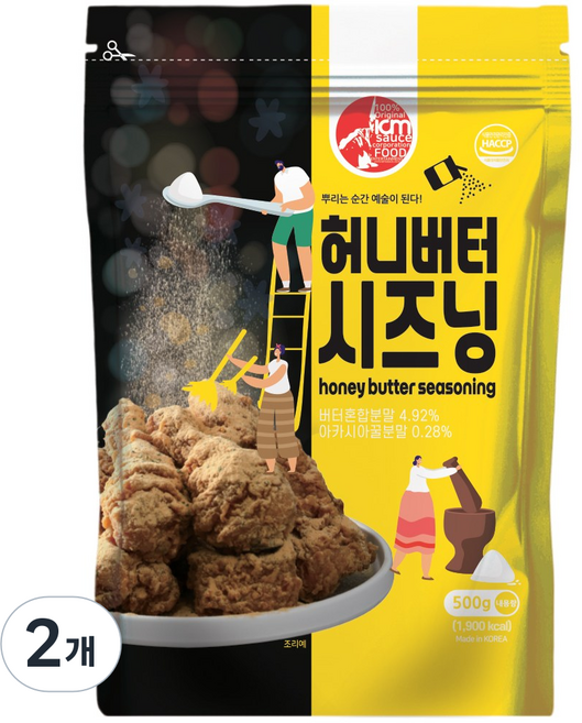 아이엠소스 허니버터시즈닝, 500g, 2개