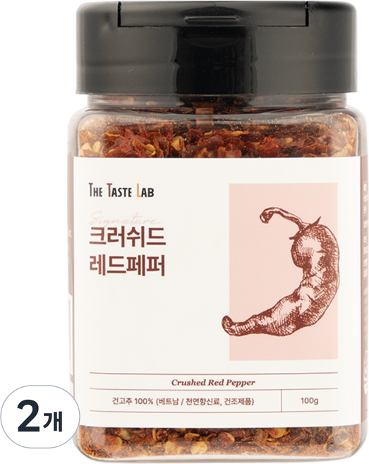 더테이스트랩 시그니처 크러쉬드 레드페퍼 베트남 고추, 2개, 100g
