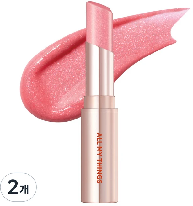 올마이띵스 아임 유어 립틴트 펄립스틱, 06 피오니라이츠, 3.4g, 2개 - 쿠팡