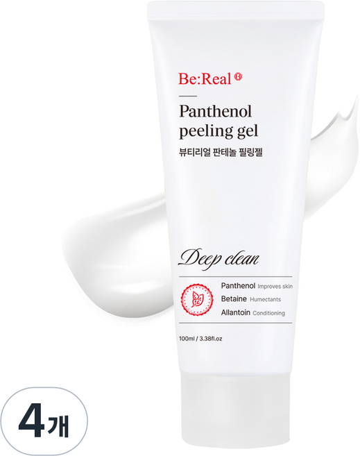 뷰티리얼 판테놀 필링젤 BeReal Panthenol peeling gel 100ml, 4개