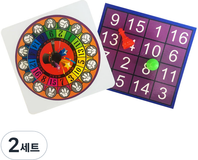 JL매직 가위바위보룰렛 마술사가 무조건 이기는 룰렛 마술 간단한 초등 어린이 마술 도구, 2세트