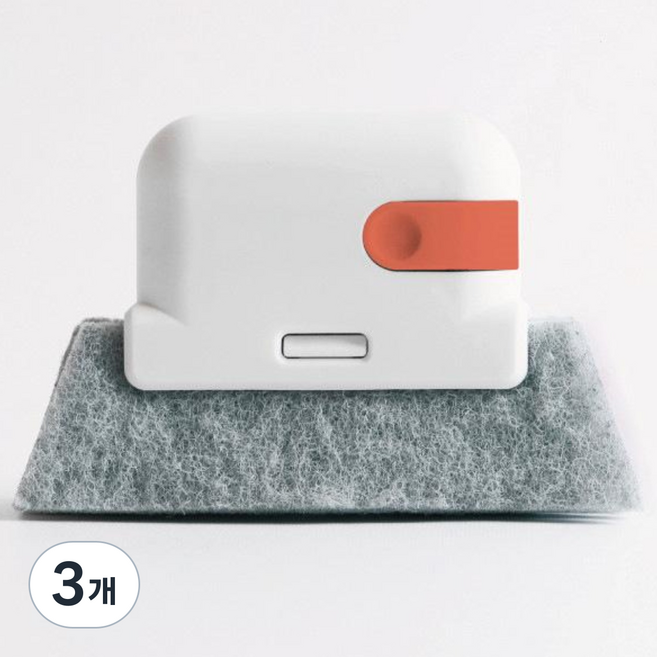 창틈청소솔 홈 구석구석 청소 매직 가정용 인기템, 주황색, 3개