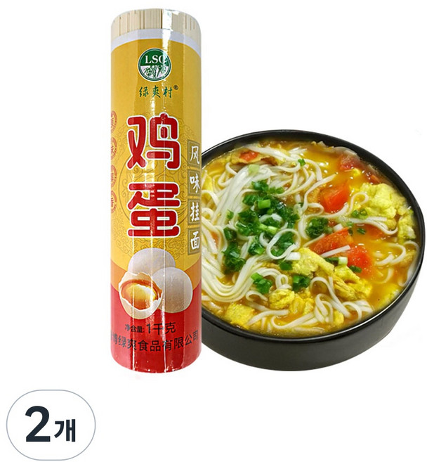 (배터짐) 녹시촌 계란국수 꽈면 건면 2mm 소, 2개, 1kg