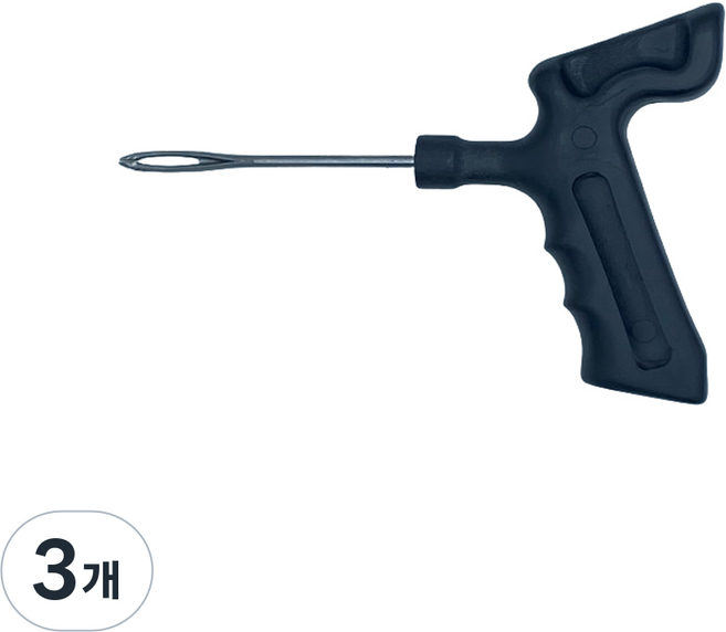 DH 타이어 펑크 수리 바늘 3인치 손잡이 국산, 3개, 기본