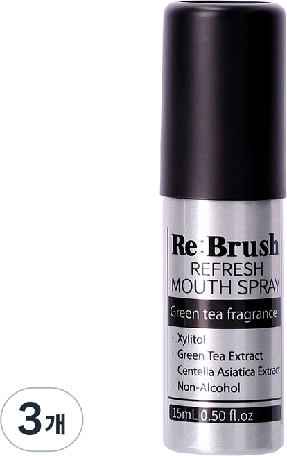 [구강유산균] 리브러쉬 리프레쉬 무알콜 구강스프레이, 15ml, 3개