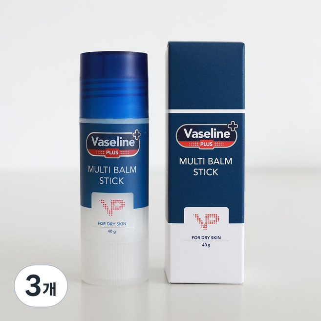브이피 바세린 플러스 멀티밤 스틱, 3개, 40g