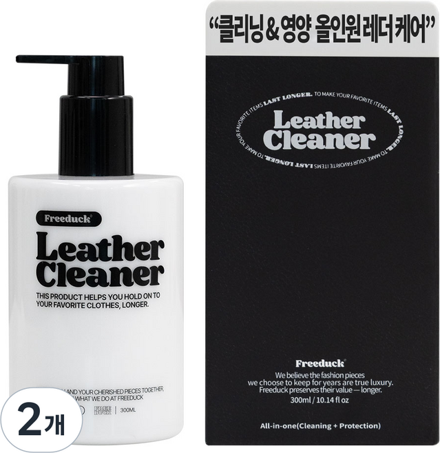 프리덕 올인원 가죽 클리너 보호제, 2개, 300ml