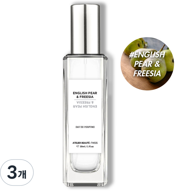 떼시스 잉글리쉬 페어 앤 프리지아 프루티 플로럴 포켓 타입 미니 니치 향수 오드퍼퓸, 3개, 50ml