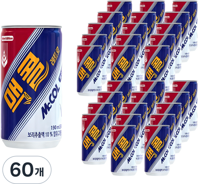 맥콜, 190ml, 60개