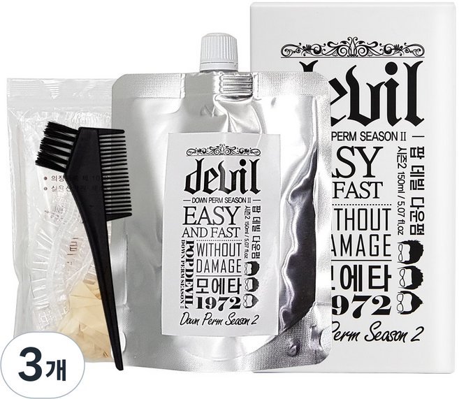 모에타 팝 데빌 다운펌 시즌2, 150ml, 3개