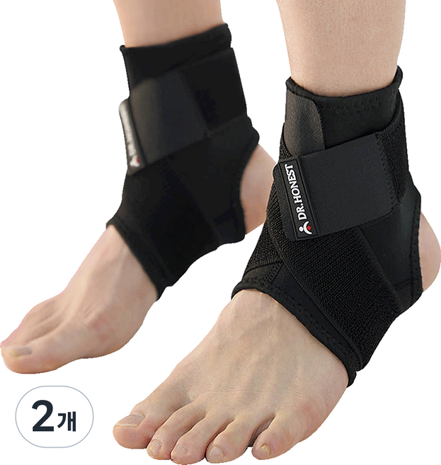 정직한닥터 약국입점 발목 보호대 아대 밴드 남녀공용, 2개