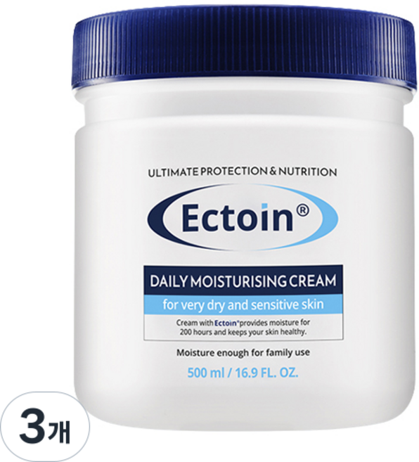 쟈스 엑토인 데일리 모이스처라이징 크림, 3개, 500ml