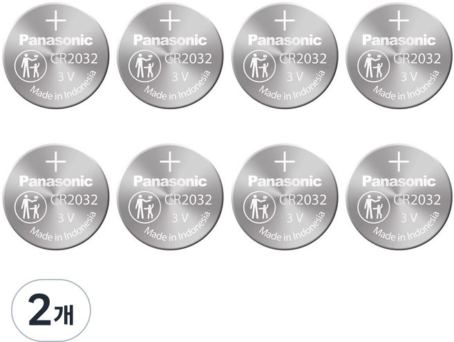스마트키용 코인건전지 베터리 CR2032 유니셀, 2개, 8개입