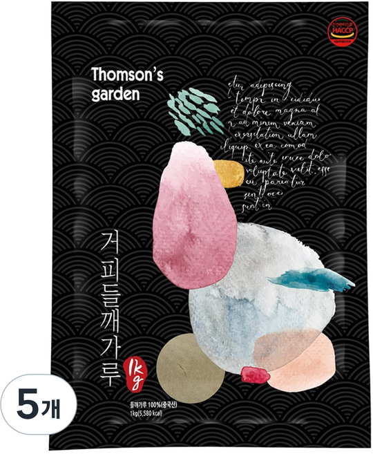 톰슨가든 탈피 들깨가루 거피 기피, 5개