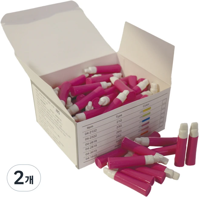 일회용 자동 란셋 28G 안전 랜싯 세이프티 란셋, 2개, 100개입 - 쿠팡