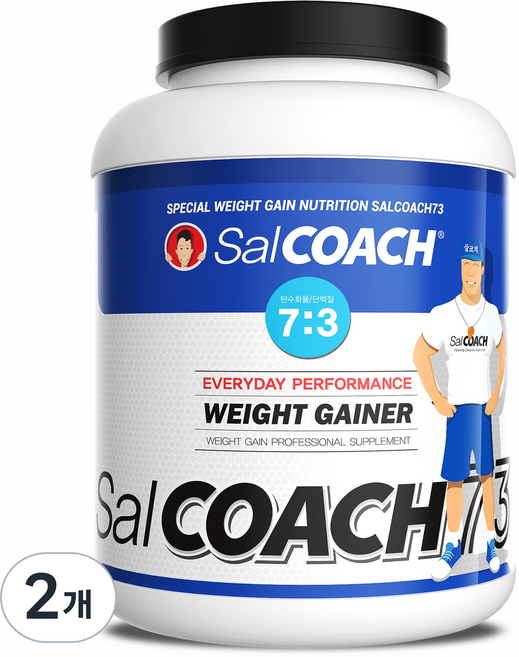 살찌는보충제 살코치73 체중증가보충제 게이너보충제, 4kg, 2개