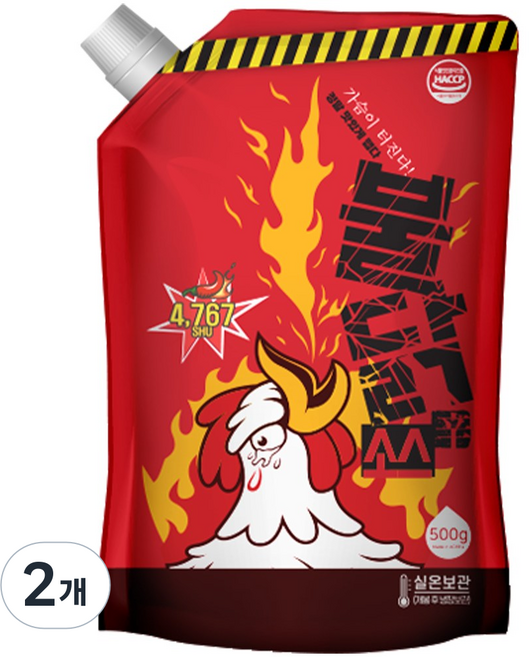 아이엠소스 불닭소스 핵매운, 500g, 2개