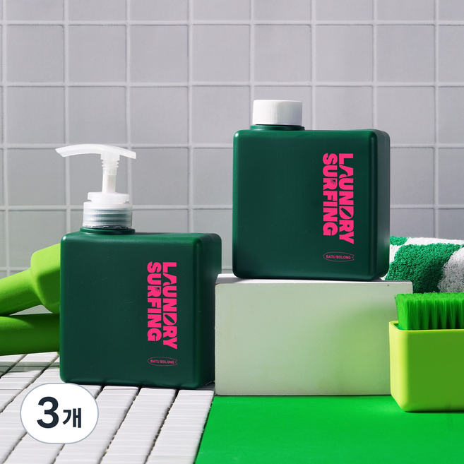 런드리서핑 스포츠 액상세제 바투볼롱 본품, 500ml, 3개