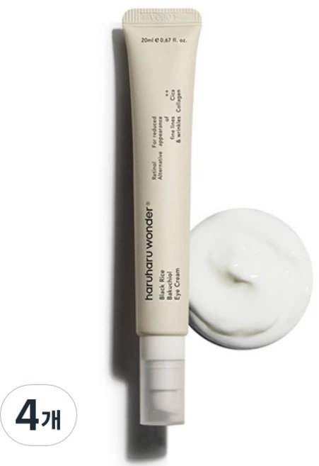 하루하루원더 블랙라이스 바쿠치올 아이크림, 20ml, 4개 - 쿠팡