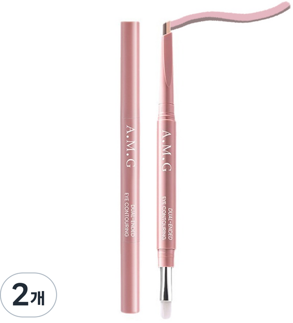 알제이 올인원 투톤 애교살펜, 2개, 아이보리브라운