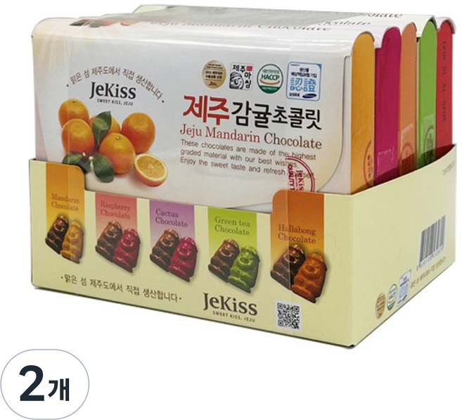 제키스 제주 돌하르방 종합 초콜릿 미니포켓 선물세트 여행 선물 기념품 특산품, 175g, 2개