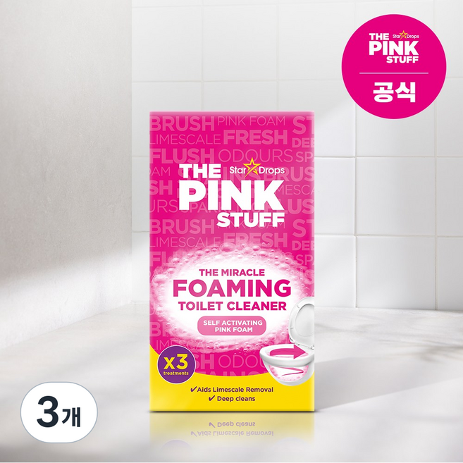핑크스터프 미라클 포밍 변기세정제 100g x 3입, 300g, 3개