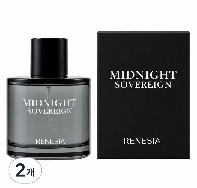 RENESIA 남자 향수 여자가좋아하는 남자 향수 1 위 머스크 향 앰버향 은은한 남자 향수지속력 좋은 향수 데일리 데이트 향수, 2개, 50ml