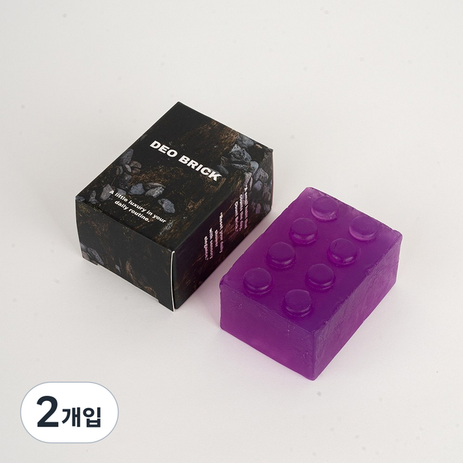 카운트브릭 데오 퍼퓸 샤워바 데오드란트 비누, 2개입, 80g