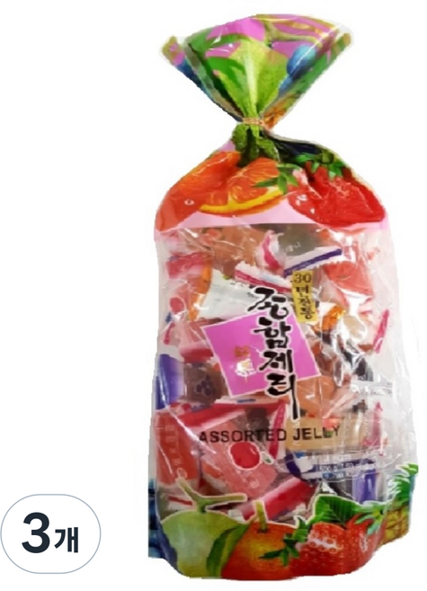 동아제과 종합제리, 500g, 3개