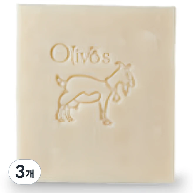 올리보스 엑스트라 버진 올리브 오일 고트 밀크 솝, 150g, 3개 - 쿠팡