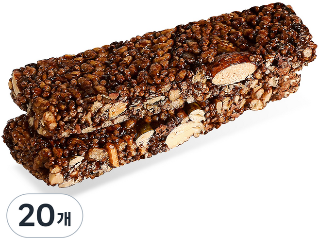 한결맛담 카카오바 무설탕 에너지바 글루텐프리 고식이섬유 저당 견과바 견과류 간식, 22g, 20개