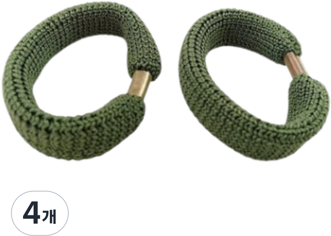 밀가드 신형 군용 일체형 통고무링, 4개, 국방색