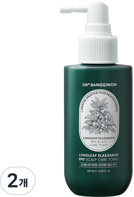 닥터방기원 보리밥나무 바이오 두피케어 탈모 토닉 우디그린향, 2개, 120ml