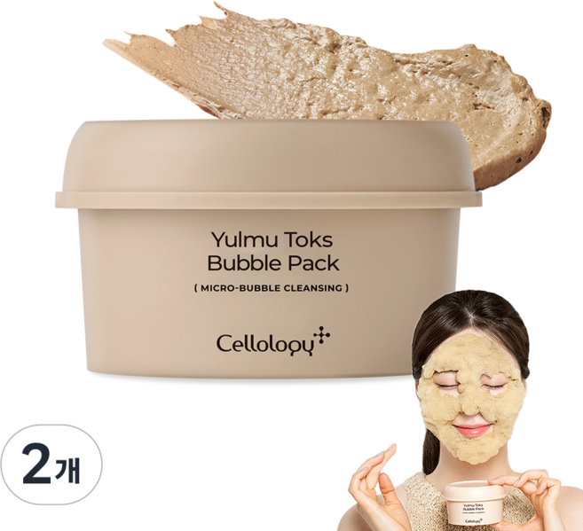 셀올로지 율무 톡스 버블팩 거품팩 워시오프팩 피지 요철, 2개, 1개입