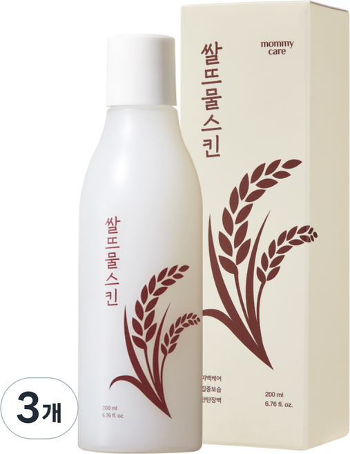 마미케어 쌀뜨물 스킨, 3개, 200ml