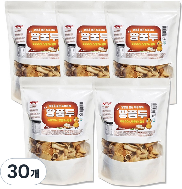 땅콩을 품은 두부과자 땅콩전병 땅콩과자, 30개, 150g