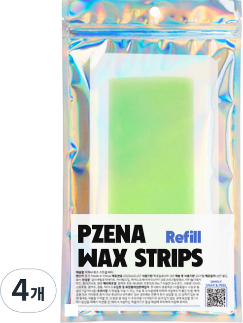 프제나 왁스스트립 벌크 리필용 왁싱 제모 패드 패치 스트립, 4개, 10ml