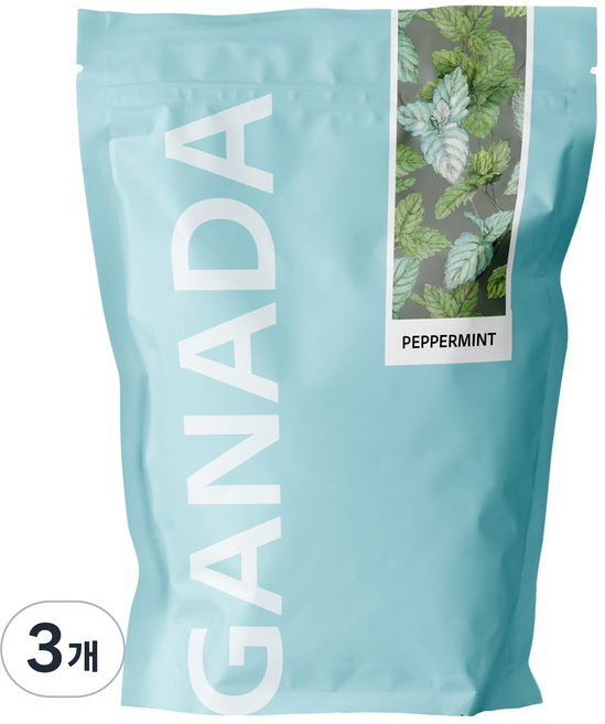가나다 페퍼민트 티백 페퍼민트차 허브차, 3개, 25개입, 1g