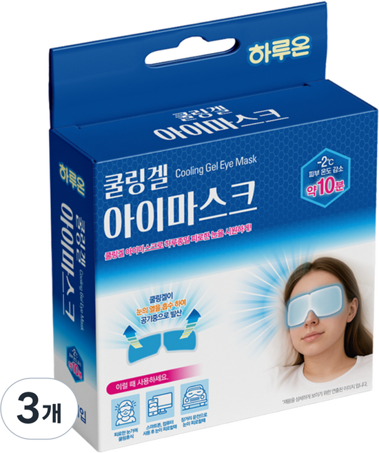 하루온 쿨링겔 아이마스크, 5매입, 3개