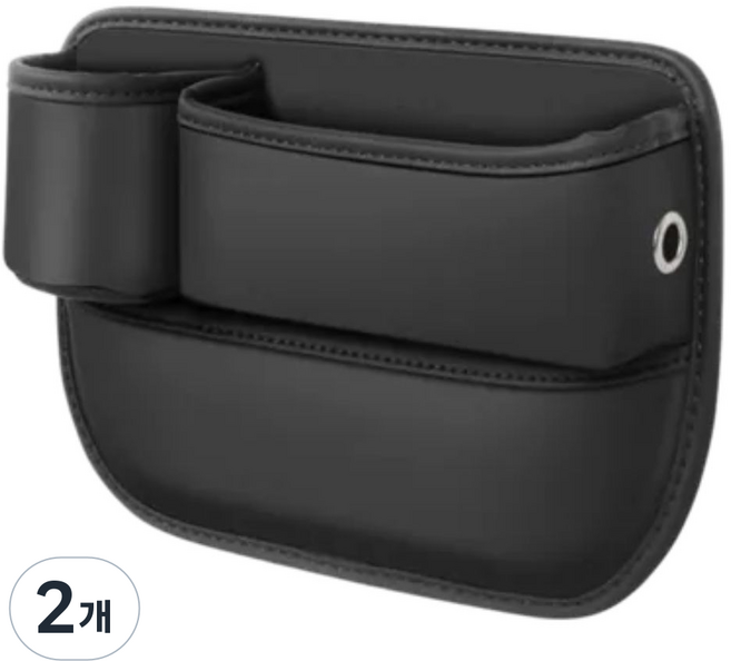 카키트3 차량 싸이드 틈새 수납 포켓 +(운전석 조수석), 블랙, 2개
