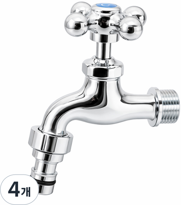 비욘드퍼니싱 국내생산 십자 커플링 가로 수도꼭지 KC, 4개