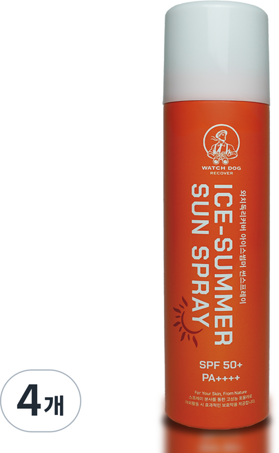 10위 - 쿨링 썬스프레이 와치독리커버 아이스썸머 SPF50+ PA++++, 4개, 150ml